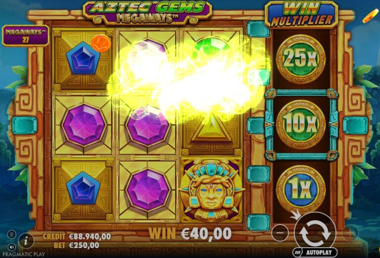 Screenshot 3 van Aztec Gems Megaways